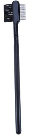 SOIMISS Augenbrauenbürstchen aus Edelstahl Wimpernkamm Make-up-pinsel für Gel und Pomade Schlankes Design mit Kunststoffgriff Einfach zu Reinigen mit Wasser und Seife