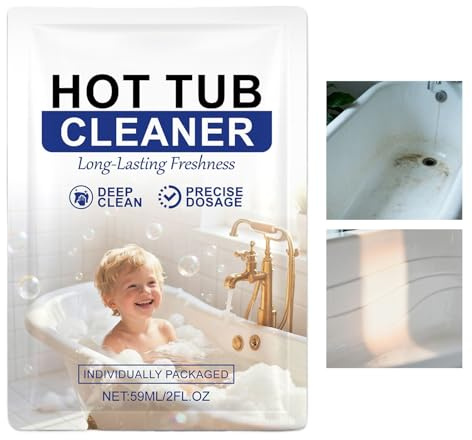 WJnflQN Reiniger Für Dusche Und Badewanne - Langanhaltender Fleckenentferner 59ml - Badewannenreiniger Für Badezimmer Und Dusche - Für Boden Wand Waschbecken Wohnheimzimmer Hotel Apartment