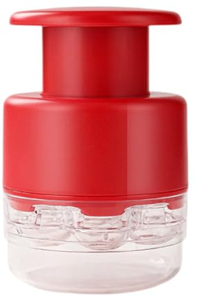 Ronyme Snocciolatore multi-ciliegia portatile a sgancio rapido, facile da usare, per picnic in viaggio, Rosso