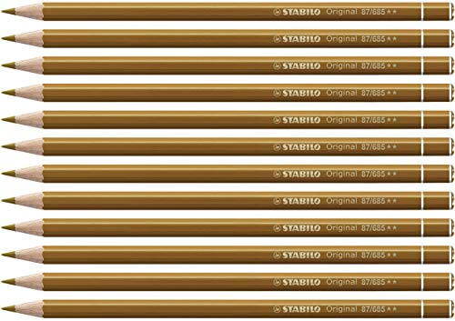 STABILO - Premium-Buntstift - Original | 12er Pack, terra di Siena