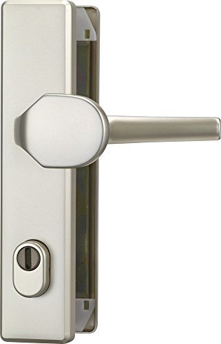 ABUS Tür-Schutzbeschlag HLZS814 F2 neusilber mit Zylinderschutz eckig 08418