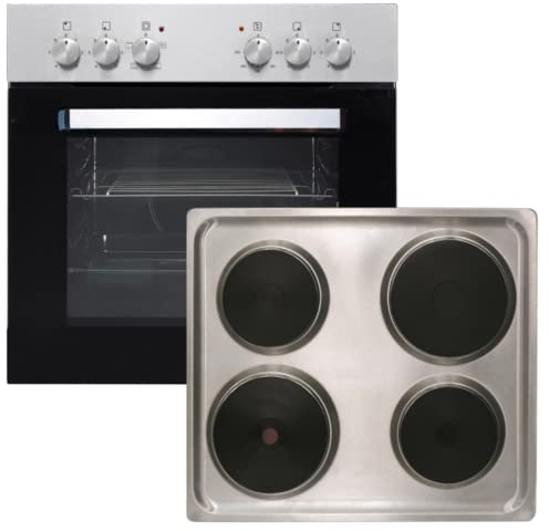 PKM Einbau Herd Set Edelstahl + Kochfeld 60cm BIC3 I-KP-IX-2