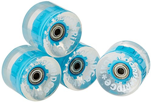Ridge Cruiser Rollen Skateboard Blaze LED Leuchtrollen Mini Räder, Blue, R-BLAZE-LED