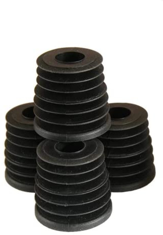 drinkstuff Corcho de goma acanalada, 1 galón, juego de 10 unidades, corcho con aletas para usar botellas de galón con medidas ópticas