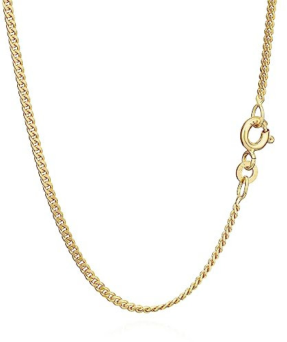 NKlaus 40cm Panzerkette 333 Gelbgold 8 Karat elegante Halskette Breite: 1,7mm Collier 3,3g schwer 5788