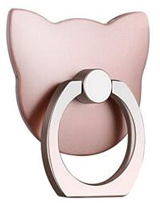Cute Cat Shape Ring Phone Holder/Stand For Most of Smartphones, Pink
