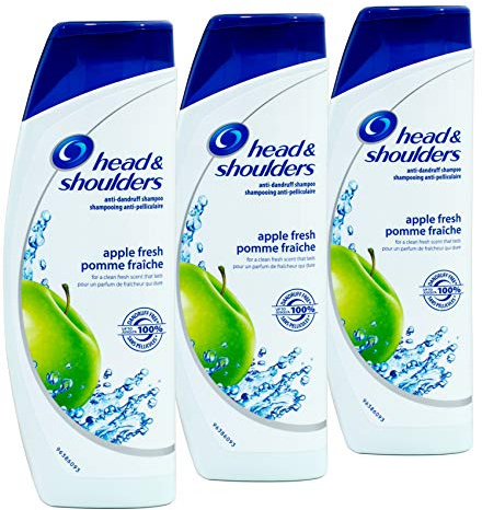 3 x Head & Shoulders Anti-Schuppen Shampoo - Apple Fresh - 400 ml