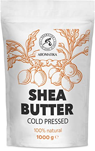 Shea Butter 1000 g - Körperbutter - Rein und Natürlich - Karité Body Butter - Pflege für Gesicht - Körper - Haare - Massage - Shea Butter