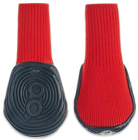 Hundeschuhe für alle Jahreszeiten/Gelände, Größe XXS, Rot, 2 Stück