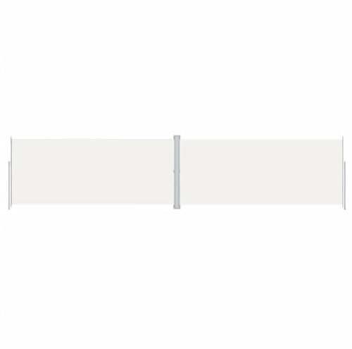 vidaXL Tenda da Sole Laterale Retrattile Crema 220x1000 cm