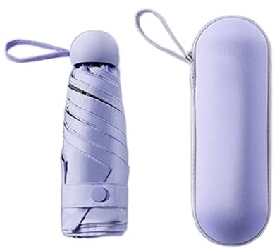 ATMRC Taschenschirme Regenschirme Capsule Mini Regenschirm Frauen Männer Sonne Regenschirme Sonnenschutz UV-faltbarer winddichter fünf haltender Regenschirm Regenschirme