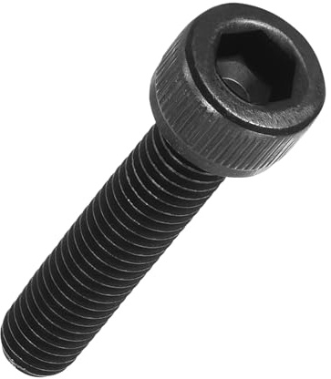 Kozelo 50 Stück Zylinderschrauben mit Innensechskant - [M6-1 x 30mm] Schrauben Kohlenstoffstahl Schwarzoxid DIN 912 Vollgewinde Innensechskantschraube für Industrielle Mechanischen