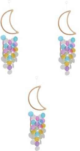 BESPORTBLE 3stücke Balcony Wind Chime Pendant Windspiel Design Dekorativer Hängeschmuck Für Garten Und Terrasse Beruhigender Für Entspannung Und Wohlbefinden