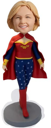 Individuelle Wackelfiguren für Mütter, personalisierbar, handgefertigt, Wackelkopf, super beste Mutter aller Zeiten, Statue, Puppenskulptur aus dem Bild, hohe Ähnlichkeit