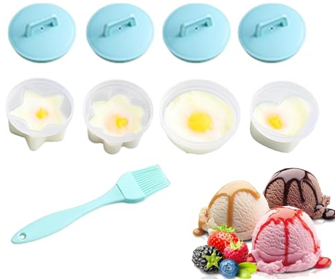 Egg Boiler - Microwave Egg Boiler | Silicone Pouched Egg Cup | Individual Boiled Egg Mold | Non-Stick Pouched Egg Cooker | Easy Clean Silicone Pouched Egg Cup Mold Cooking Cup for Home