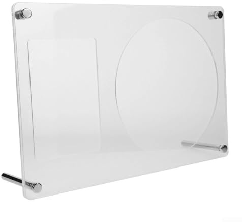 Allthingstore Wall Mount Acrylic CD Storage Rack for Vinyl Albums and Records, Transparent Design with Stainless Steel Elements for Long Lasting Display