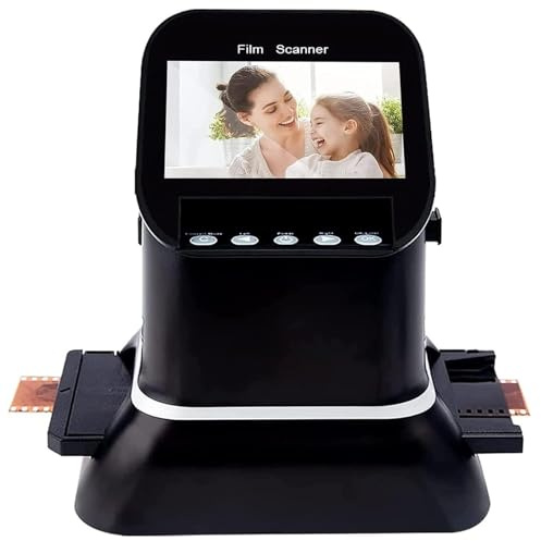 Digital Film Scanner Converte Negativi e Diapositive in JPEG, Alta Risoluzione per 120 Film, Supporta 5 Dimensioni, Schermo LCD 1080P