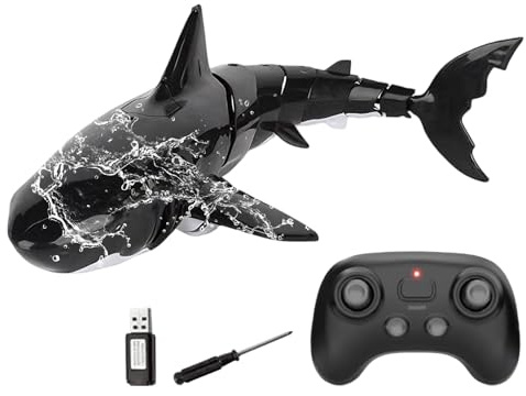 Tiburones de Juguete para Niños - Divertido e Interactivo Impermeable | Juguetes de Tiburón a Control Remoto para Niños - Para , Niñas, Chicos, Chicas, Cumpleaños, Navidad, Playa, Piscina, Uso Ex