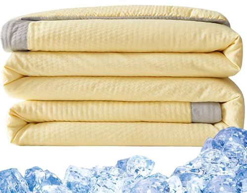 Generico Coperta Rinfrescante Ice Cold Touch per Dormire - Coperta Estiva Traspirante Leggera con Tessuto Rinfrescante per Chi Dorme Caldo Adatta Letti, Divani, Camera Letto, Soggiorno(C,180x220cm)