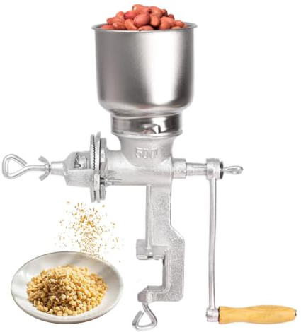 Molino De Cereales Para Harina Molinillo Manual de Hierro Fundido Ajustable