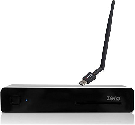 Vu + Plus Zero E2 Linux HD Récepteur satellite Noir 1 X DVB-S2 + Clé WiFi 300 Mbps avec Antenne 5DB