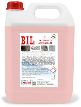 Anticalcare Universale Liquido BIL 3, Igiene e Brillantezza - Professionale 5L