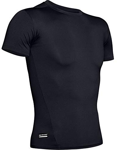 Under Armour Men's HeatGear Tactical Shirt, 001 BLACK, SM