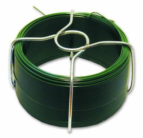 Chapuis - Fil Métallique FILPACK en Acier Plastifié - Diamètre Extérieur 1,4 mm - Longueur 30 m - Vert - Grande Durabilité - aux Normes de Qualité et Sécurité
