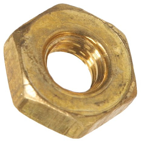 Hillman 1109 Brass Hex Nut 8-32 in. 48-Pack
