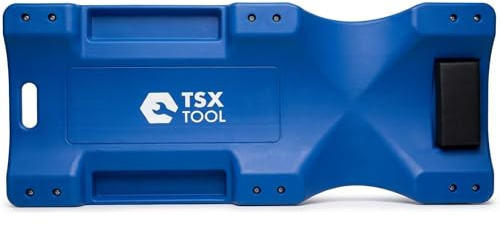 SATKIT Camilla Mecánica con Ruedas para Taller – Diseño Ergonómico, Reposacabezas Acolchado y Soporte de hasta 150 kg – HDPE Resistente al Aceite y Disolventes