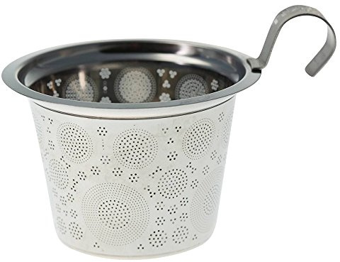 Eigenart Teaeve Sieb aus Edelstahl für Teaeve Porzellanbecher in der Farbe Silber, BPA-frei, 89999