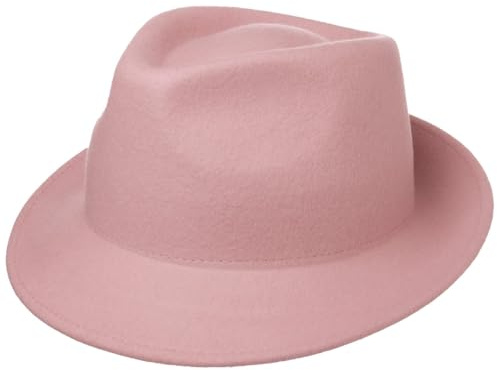 Lipodo Trilby Hut aus Wollfilz Herrenhut Made in Italy Herbst Winter
