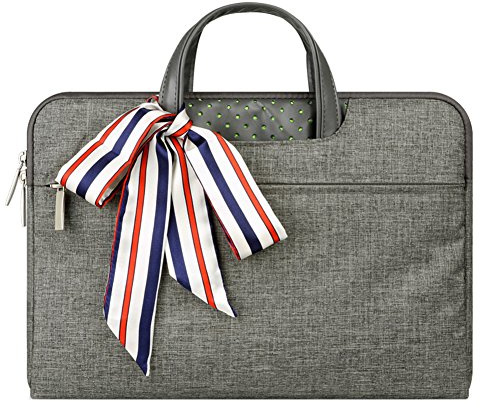 Laptop fodral portfölj spillbeständig stötsäker för bärbara datorer/bärbara datorer/Ultrabooks/Netbooks, Mörkgrå 2, 11 Inch, Påse