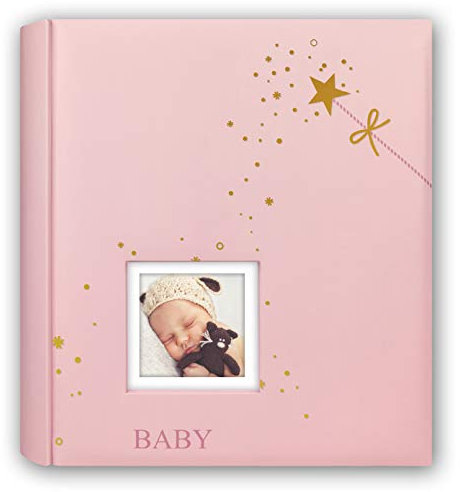 ZEP S.r.l. Arena Rine Rosa inserción Memo álbum de Fotos, cartón y Papel, Color Rosa, para 200 Fotos de 10 x 15 cm,