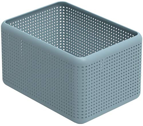 Rotho Madei Aufbewahrungskiste 13l, Kunststoff (PP recycelt) BPA-frei, blau, 13l (32.6 x 23.8 x 18.8 cm), Nicht zutreffend