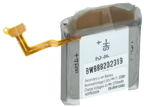 vhbw batteria sostituisce Samsung GH43-04857A, EB-BR810ABU per smartwatch orologio bracciale fitness (250mAh, 3,85V, Li-Poly)