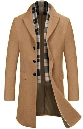 COOFANDY Herren #Vaj007784 Trench Coat
