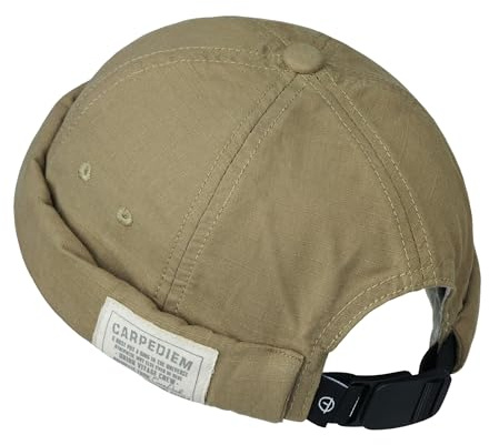 CLAPE Baumwolle Docker Cap Herren Damen Leicht Faltbar Kappe Ohne Schirm | Verstellbar,Einfarbig,Vintage,Unisex Dockermütze,Seemannsmütze für Alltag,Casual,Reisen,Streetwear