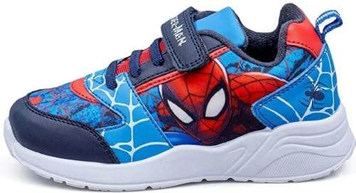 Marvel Scarpe da ginnastica Spider-Man da ragazzo, blu, taglia 7-2, Blu, 31 EU