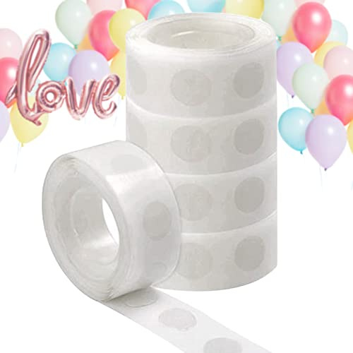 SZXMDKH 500 au total, Ballon Colle, Points de Colle, 5 rouleaux. Adhésif pour Chaîne de Ballons, Ruban Adhésif pour ballons - Fêtes, Faites-le Manuellement