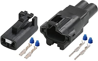 1-20 Sets. MG651092-5 KET 2. Pin weiblicher männlicher elektrischer Kabelstecker Abs Sensorstecker compatible with Kia Hyundai 7282-7029-40 7283-7029-40. ( Color : Male Female Set , Size : 10Set )