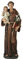 Estatua católica de San Antonio de Padua, Figura bendecida, decoración Religiosa inspiradora para el hogar, 14.75 Pulgadas de Alto, Escultura renacentista Hecha a Mano por Buildclassic
