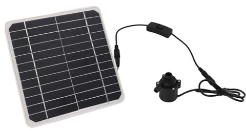 Syrisora ​​50 W Solarbetriebene Wasserpumpe, Solarpanel-Set, 24-Stunden-Betrieb, Solarpanel-Springbrunnen-Pumpen-Set mit Schaltereinstellung Vogelbad-Aquarien