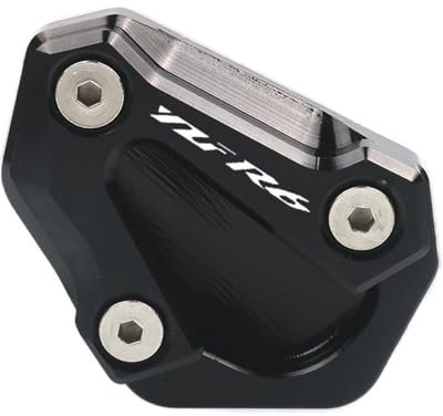SeitenstäNder Verbreiterung Fit -Verwendung for Yamaha YZF-R6 YZFR6 YZF R6 2006-2016 2015 2014 2013 CNC Foot Side Stand Extension Pad Stützplatte Vergrößerungsständer Motorrad SeitenstäNder Unterlage(