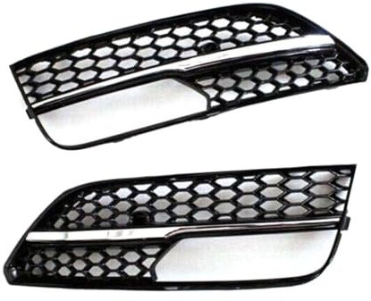 ZWBC Frontstoßstange Nebelscheinwerfer Abdeckung Unteres Gitter Gitter Set für Audi A3 Standard 2014-2016 Hatchback,nebelscheinwerfer Gitter nebelscheinwerfergitter,normal-A-Left