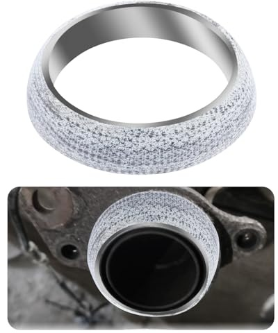 HIAHXC 1 Stück Auto Auspuff Dichtung Universeller Auspuffdichtung Auspuffdichtungen Vielseitig Einsetzbar Auto Flansch Donut Dichtung Dichtring Graphitdichtung(48MM)