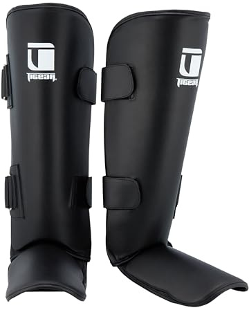 Tigear Core Shin Guards – MMA, Muay Thai & Kickboxing | Premium Triple-Layer Protection for Men, Women, Kids | Shock-Absorbing, Secure Fit & Breathable Design (Youth Small/Youth Medium)