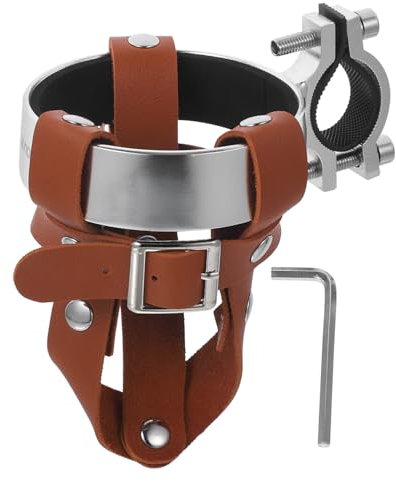 Toyvian 1 Set Vintage Bike Water Bottle Cage PU Holder for Cycling Sturdy and Smooth Edges for Beverage Bottles Easy Installation and Practical Cyclists