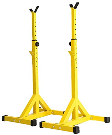 OWOHYG Squat Rack Home Split Squat Rack Einfaches Langhantel-Rack Verstellbares Bankdrücken Kostenloses Squat-Fitnessgerät Multifunktionales Langhantel-Rack
