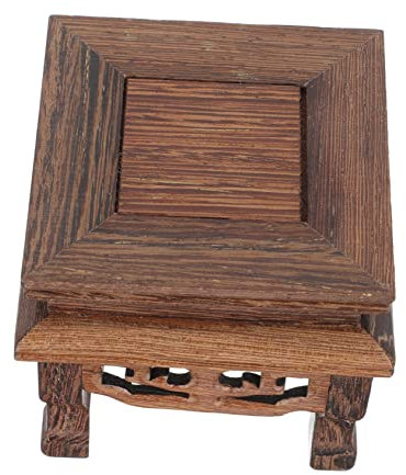 Alipis Soporte Para Macetas Cuadrado De Madera De Pollo Alada, Base De Madera Maciza, Pedestal Resistente Para Exhibición Artesanal, Adecuado Para Hogar y Oficina, Soporte Decorativo Multiusos